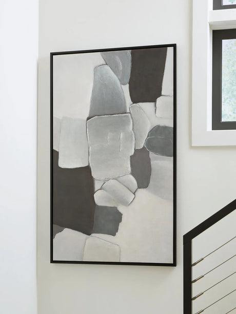 Adilson - Wall Art - White / Gray / Black - Best Buy Furniture