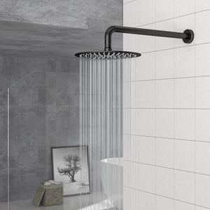 Oil Rubbed Bronze 16" Shower Arm With Flange, Stainless Steel, For Rain Shower Heads - Oil-Rubbed Bronze