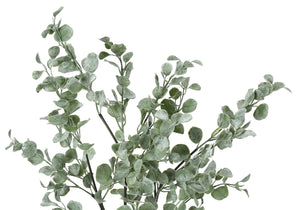 35" Tall, Artificial Plant, Eucalyptus Tree, Indoor, Faux, Fake, Floor, Greenery, Potted, Decorative - Green / Black