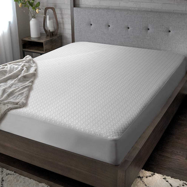 BedGear Dri-Tec Split California King Mattress Protector, White