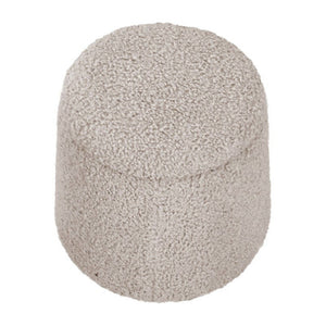 Elegant Round Storage Ottoman Upholstered