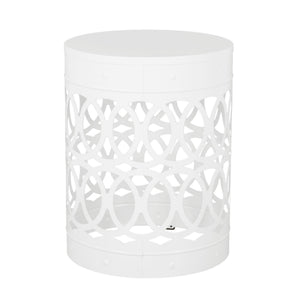 Outdoor Metal S/2 End Table