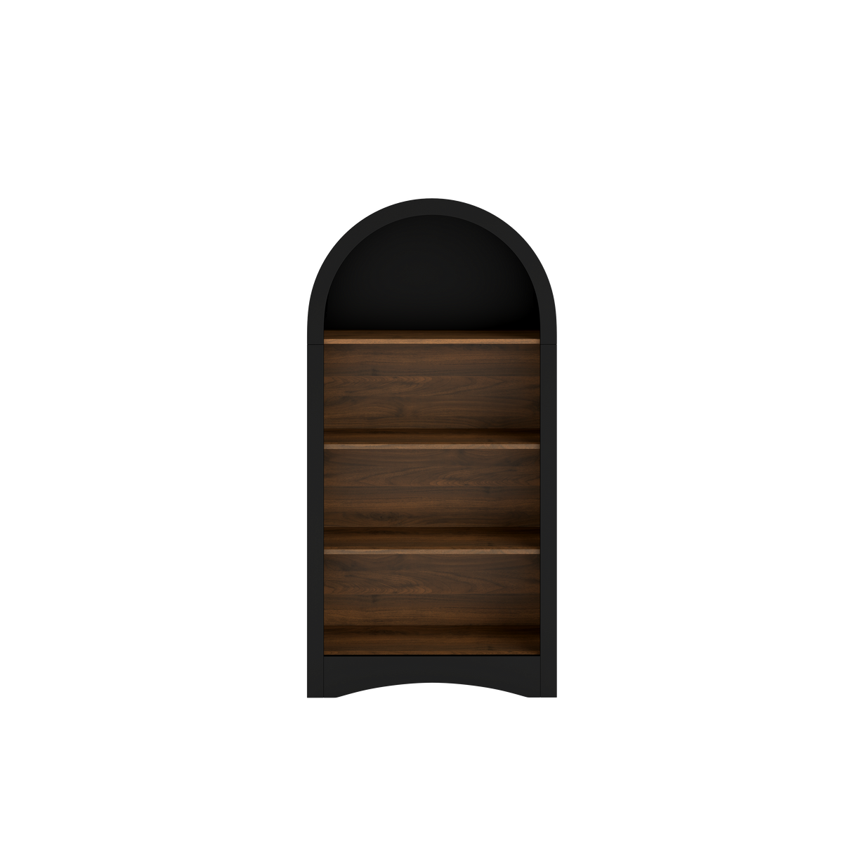 47" Freestanding Display Rack with Woodgrain Shelves
