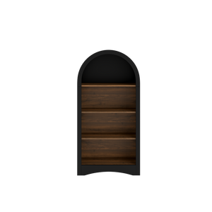 47" Freestanding Display Rack with Woodgrain Shelves