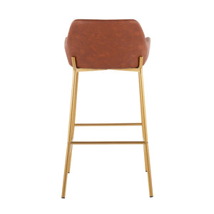 Daniella - Contemporary / Glam Fixed Height Bar Stool (Set of 2)
