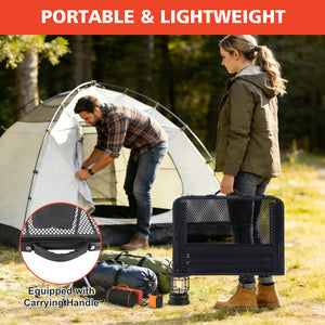 2FT Camping Table with Mesh Desktop, Lightweight & Portable