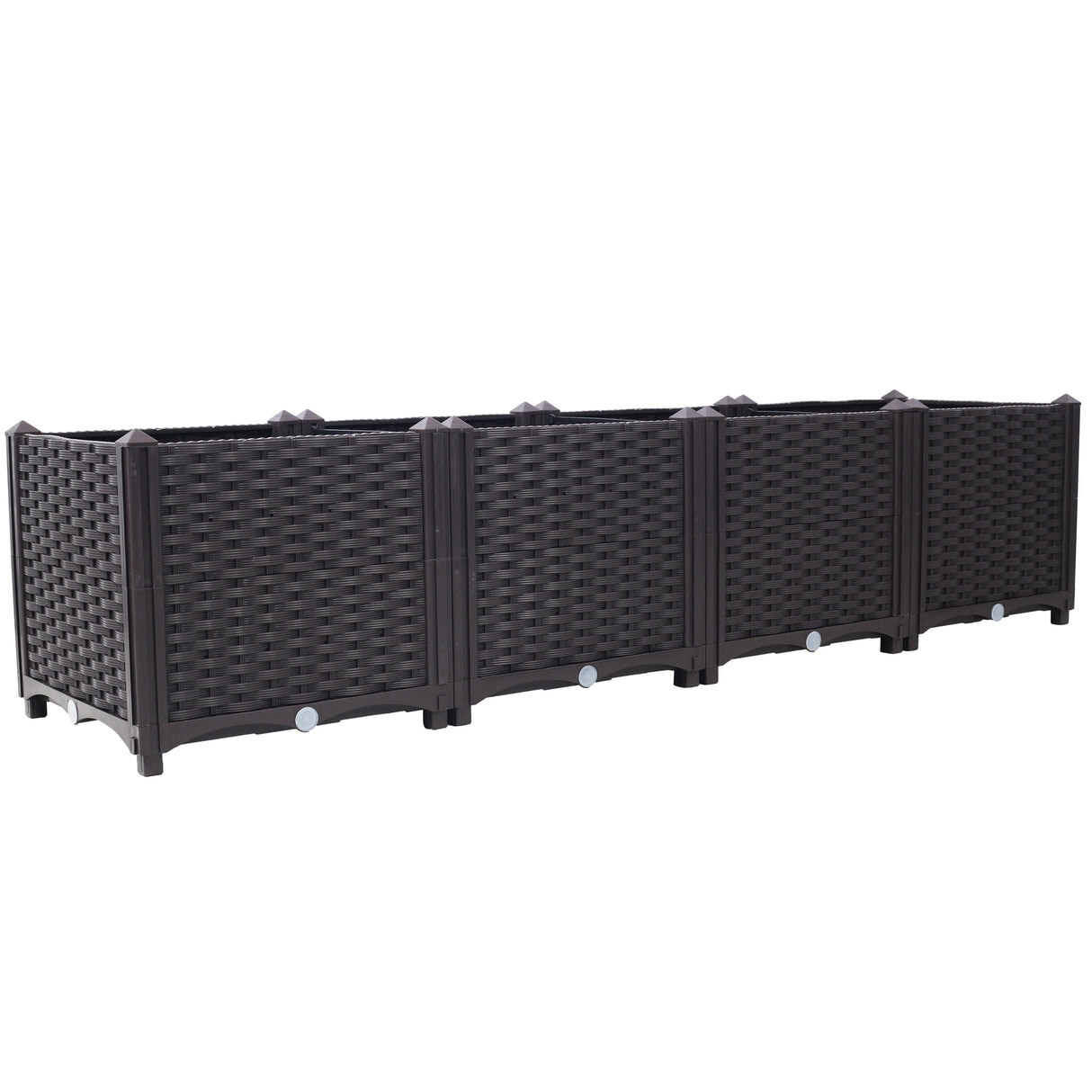Deep Raised Garden Bed Plastic Planter Boxes