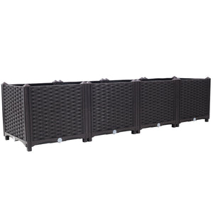 Deep Raised Garden Bed Plastic Planter Boxes