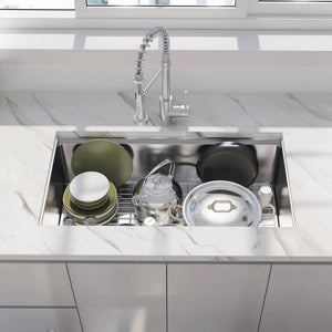 30" Undermount Workstation Stainless Steel Kitchen Sink