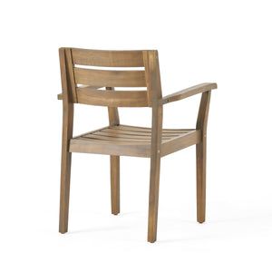 7 Pieces Acacia Wood Outdoor Dining Set