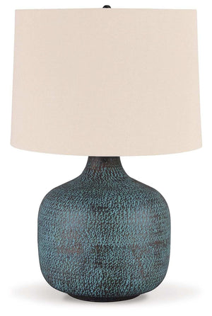 Malthace - Metal Table Lamp  - Patina