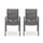 Outdoor Modern Aluminum Dining Chair Set With Rope Sea (Set of 2) - Best Buy Furniture