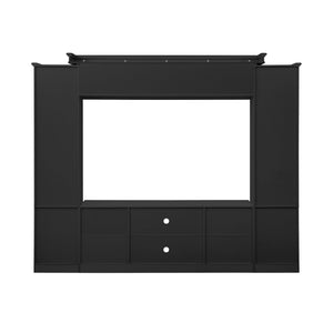 All-In-One TV Stand With Bookcase For TVs Up To 65"