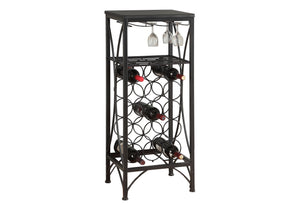 Home Bar, Wine Rack, Transitional - Black - Best Buy Furniture