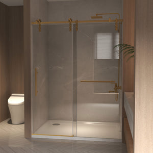 56-60" x 76" Frameless Sliding Shower Door