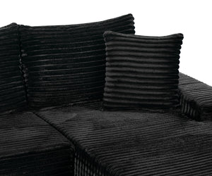 94.06 Inch Right Chaise L Shaped Boneless Cloud Sectional Sofa