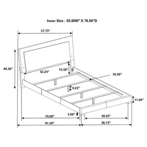 Felicity - LED Panel Bed With Built In Lighting