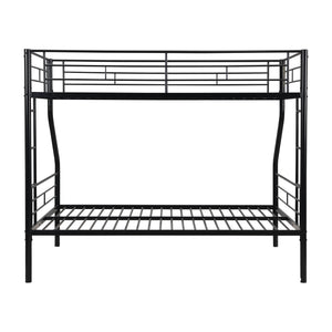 Twin Over Full Bunk Bed With Large Under-Bed Storage - Black