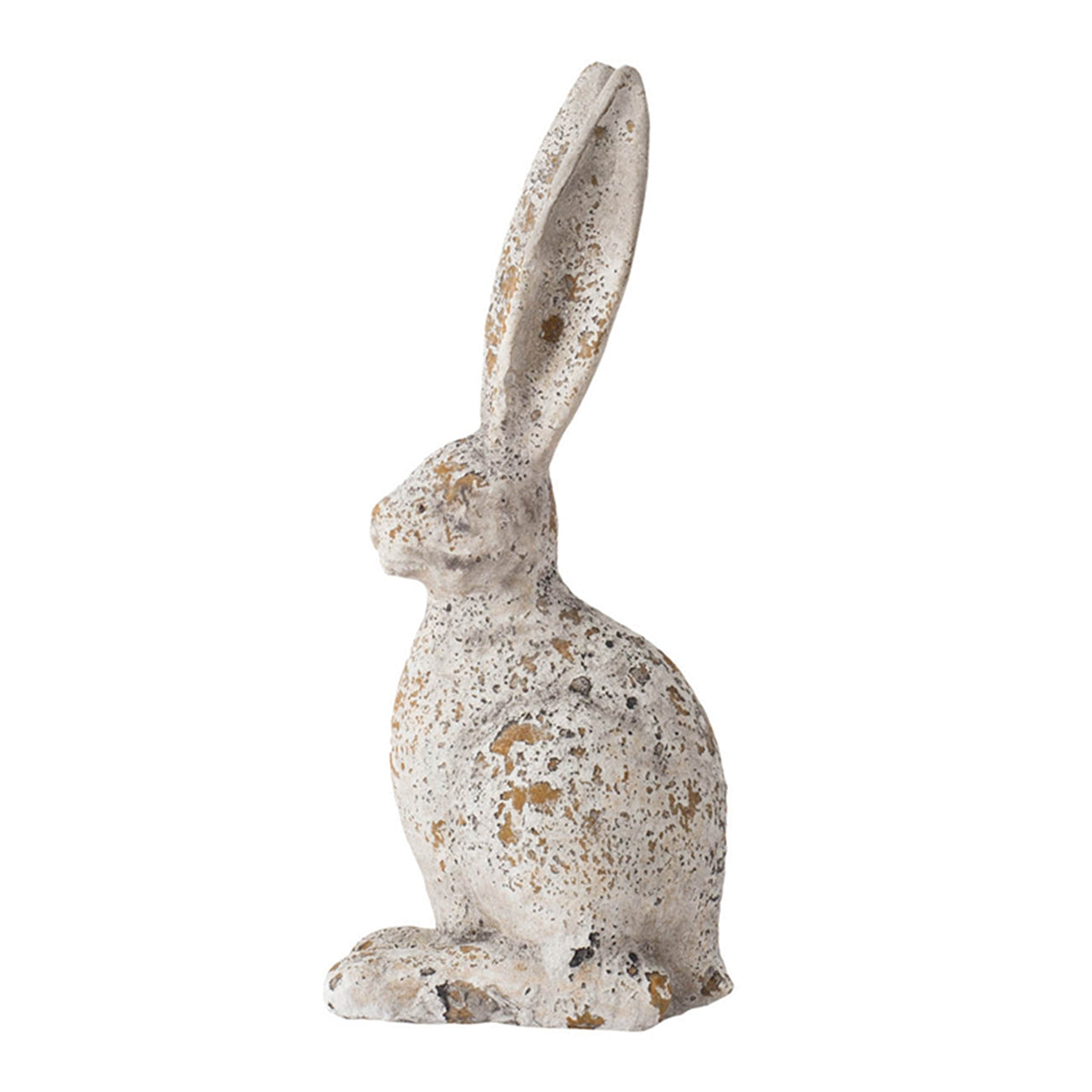 Weathered Cement Rabbit Statue