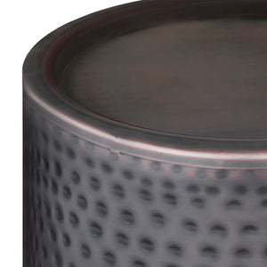 Corbin - Hammered Metal Side Table