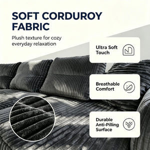 131" U-Shape Cloud Sectional Couch