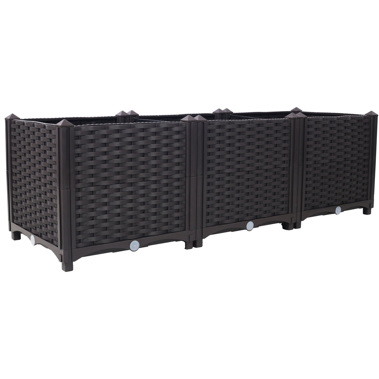 Deep Raised Garden Bed Plastic Planter Boxes