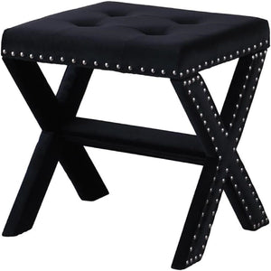 Upholstered Accent Bench With Nailhead Trim