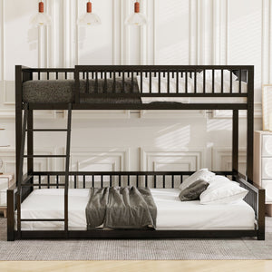 Bunk Bed With Ladder And Safety Guardrails