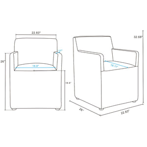 Anna - Square Armchair