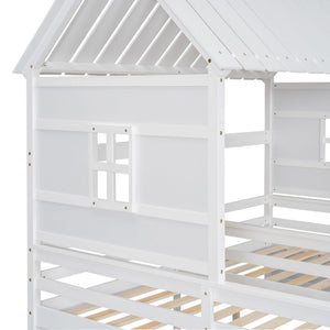 House Platform Beds With 2 Drawers, Side By Side Design