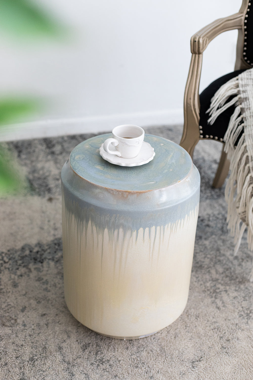 Florence Reactive Glaze Ceramic Garden Stool