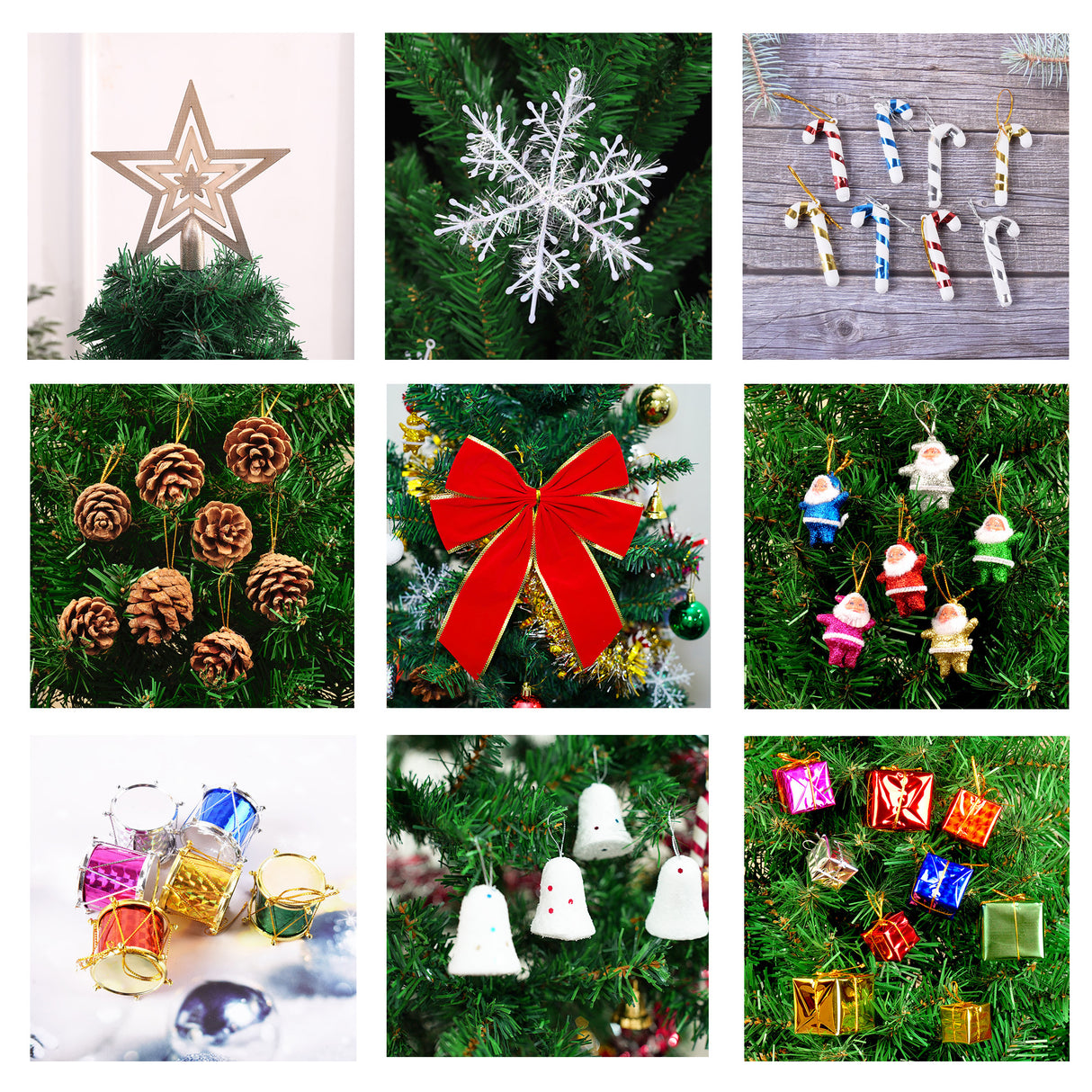 6ft Artificial Christmas Tree with LED Energy-Saving Lights