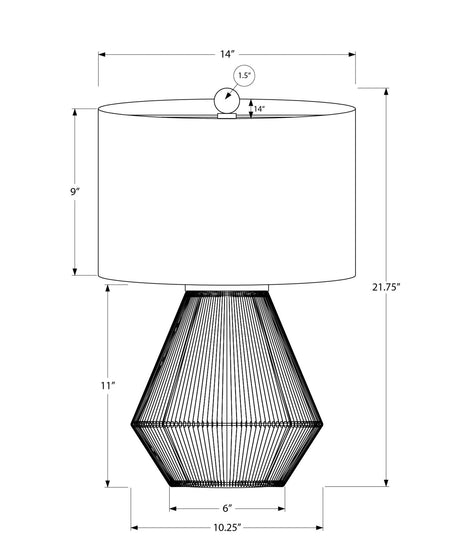 Lighting, Table Lamp, Rope, Resin, Transitional - Brown - Best Buy Furniture