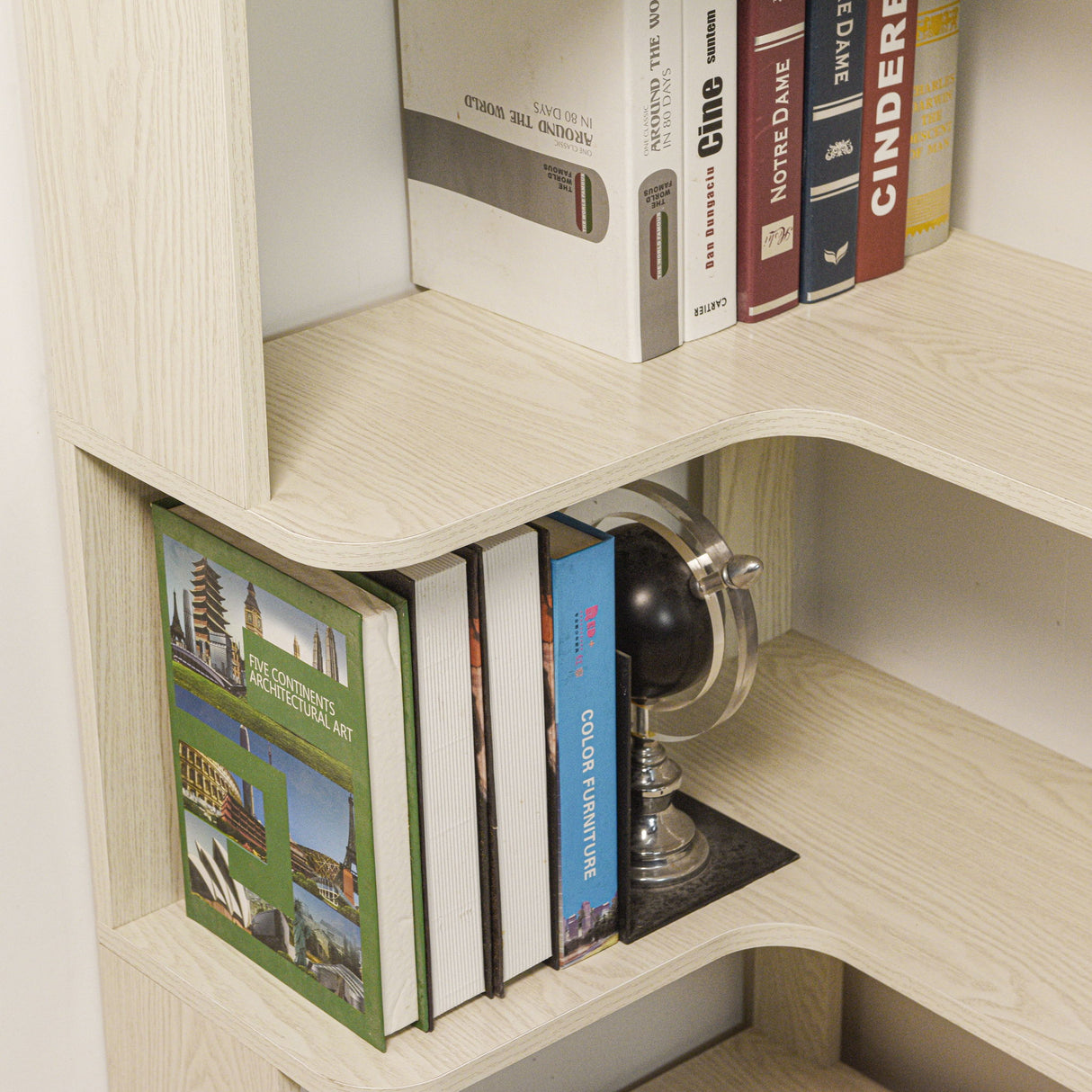 L-Shaped Design Corner Bookshelf