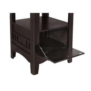 Danford - 5 Piece Counter Height Dining Set With Upholstered Stools - Espresso