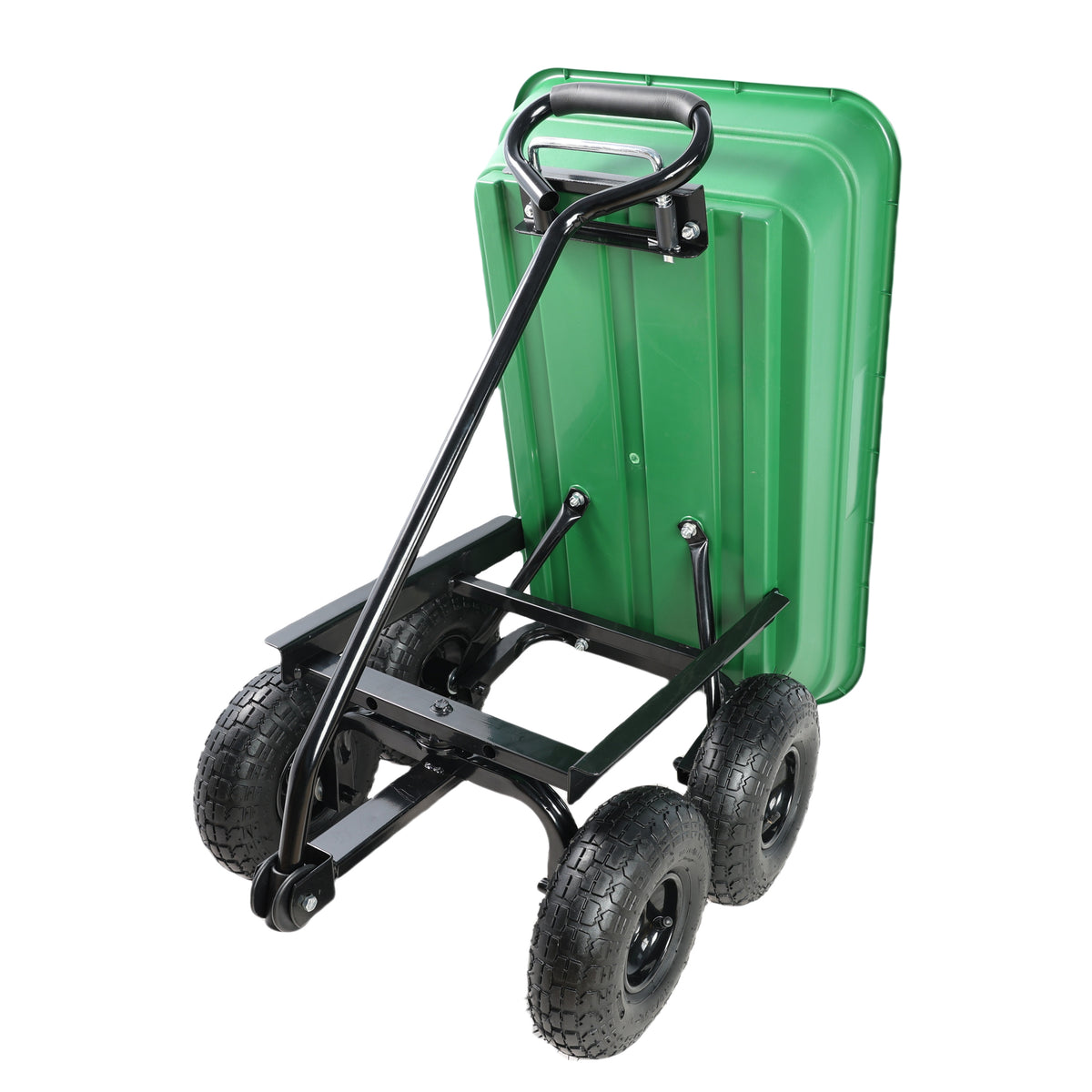 Folding Car Poly Garden Dump Truck with Steel Frame
