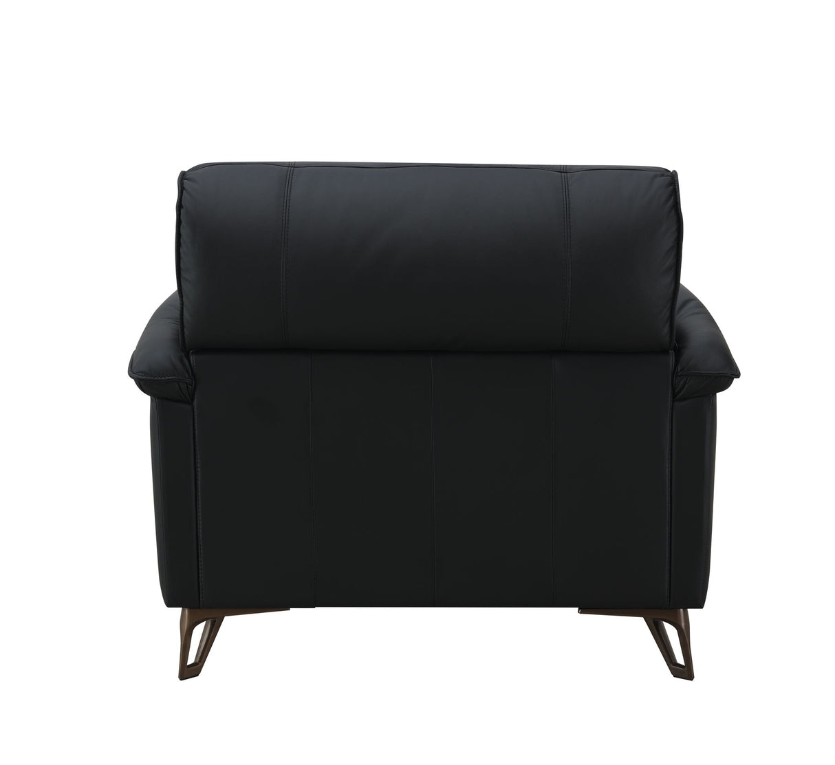 Eilene - Top Grain Leather Chair - Black - Best Buy Furniture
