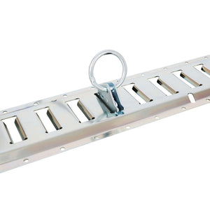 Universal E Track Tie-Down Rail Kit For Trucks, Vans, Garages - Silver