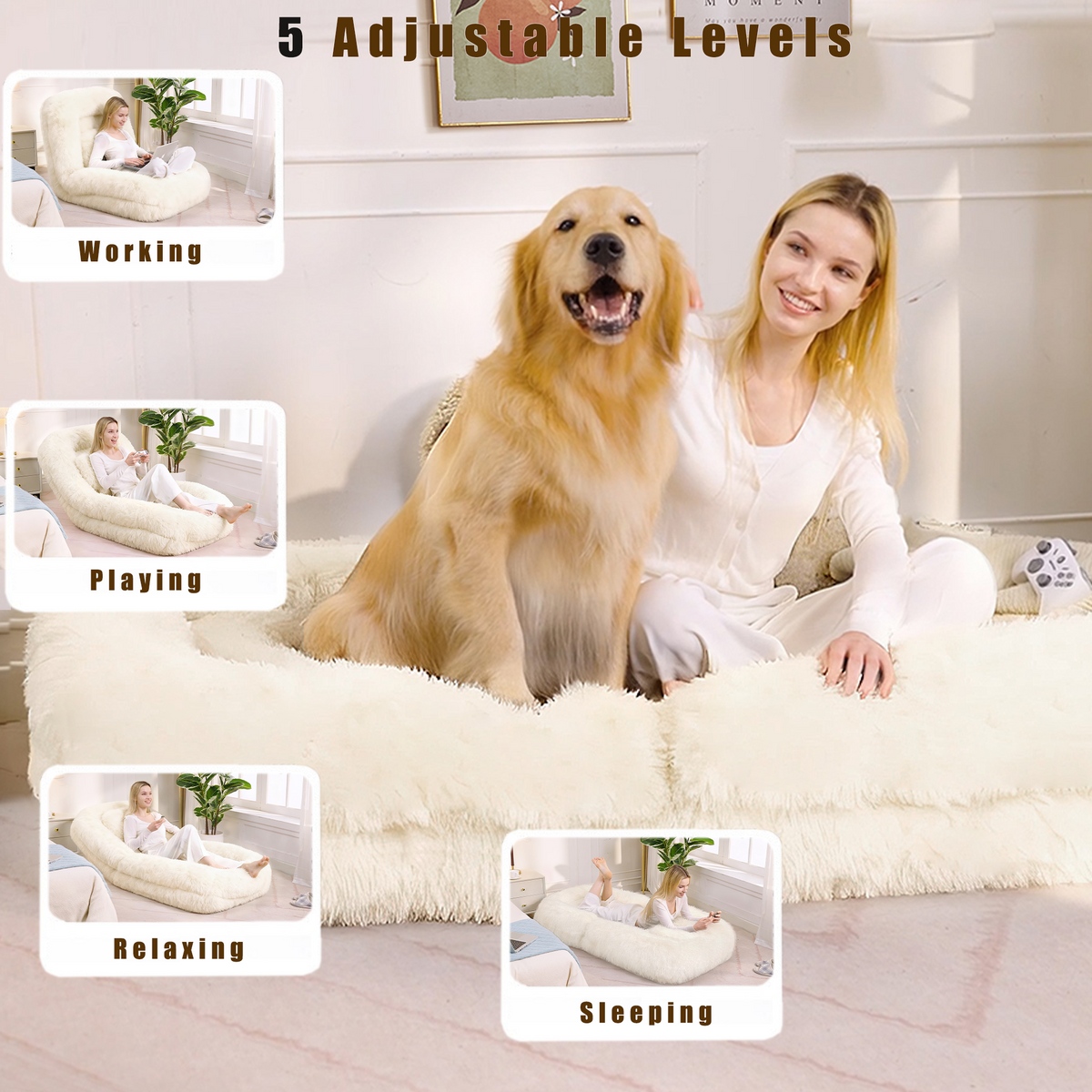Human Dog Bed & Lazy Sofa
