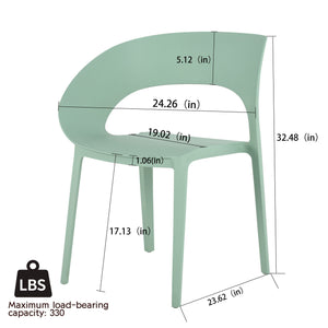 4 Piece Set Of Modern Designed Single Chairs With Folding Square Table