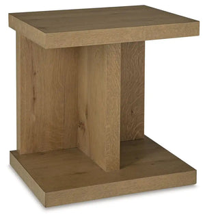 Brinstead - Chair Side End Table - Light Brown - Best Buy Furniture