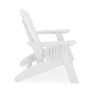 Adirondack Chair Sturdy HDPE Poly Lumber For Poolside, Patio, And Garden Relaxation