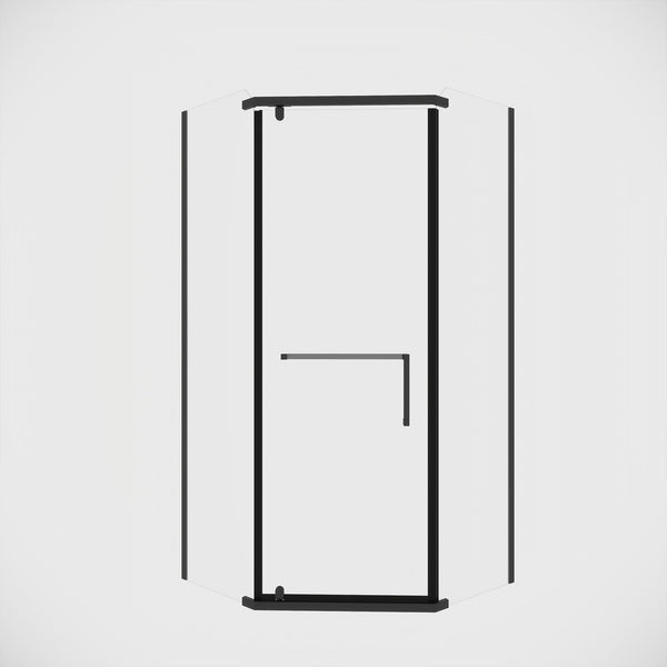 Frameless Neo Angle Shower Door WithTempered Glass
