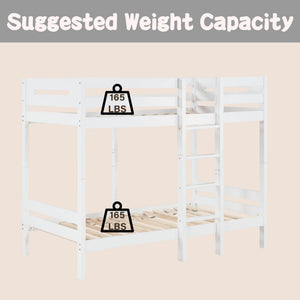 Esin - Twin Twin Bunk Bed - White - Best Buy Furniture