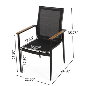 Barrister - Dining Chair (Set of 2) - Black / Natural