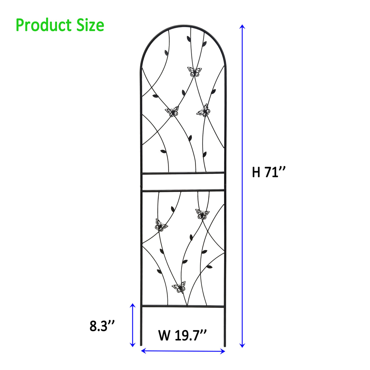 4 Pack Metal Garden Trellis