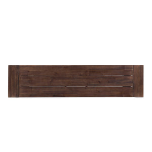 Tranquilizer - Outdoor Acacia Wood Bench With Slat Panel Design