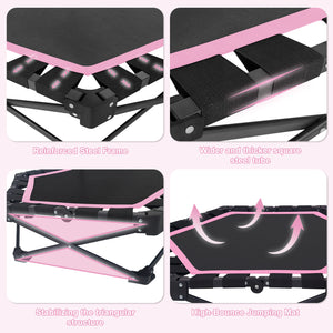 42" Foldable Mini Trampoline with Adjustable T-Bar
