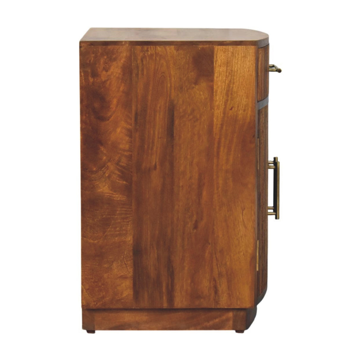Solid Wood Milan Fluted Bedside Cabinet