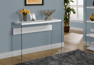 Accent Console Table For Entryway, Glossy Spacious Surface - Best Buy Furniture